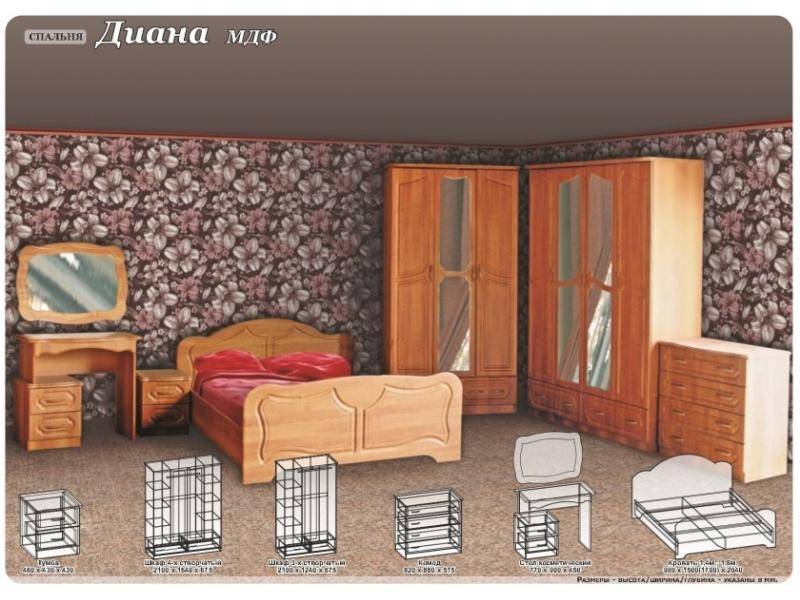 спальный гарнитур диана в Нижневартовске