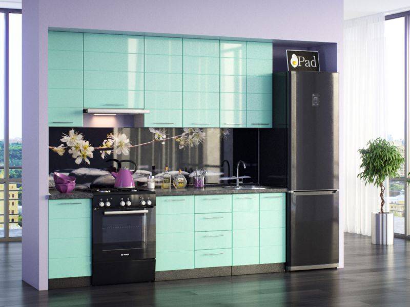 кухня техно морская волна в Нижневартовске