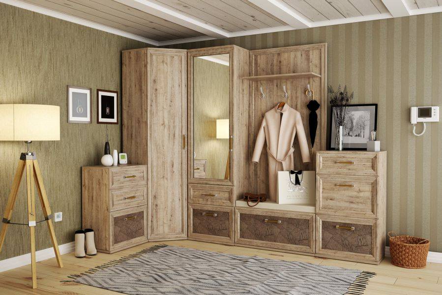 прихожая bella 2 угловая рамочные фасады в Нижневартовске