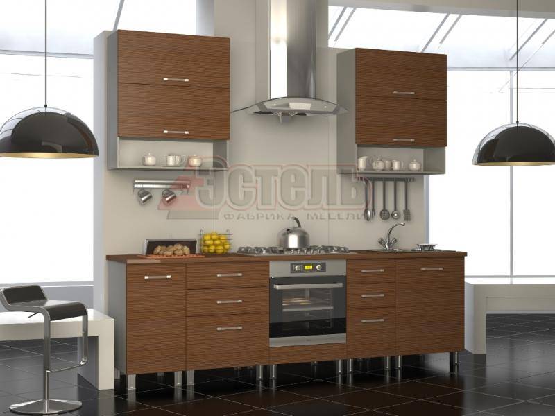 кухонный гарнитур прямой корица в Нижневартовске