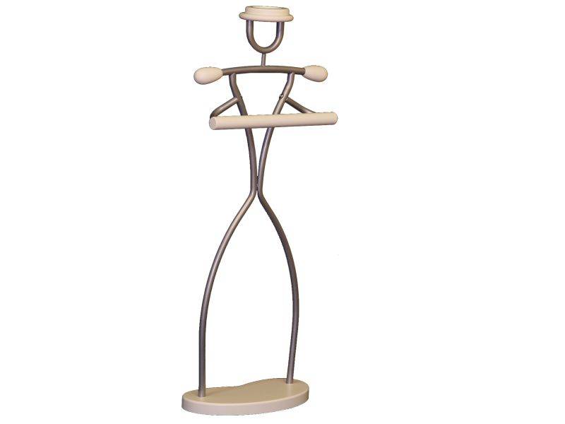 вешалка костюмная галант 331 "фрау" металлик/слоновая кость в Нижневартовске