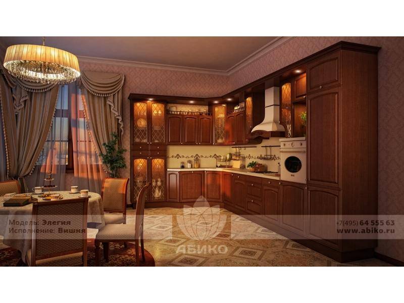 кухня элегия вишня массив в Нижневартовске