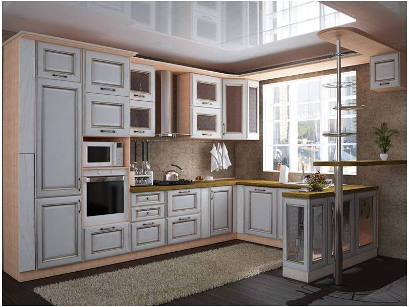 кухня угловая памелла патина в Нижневартовске