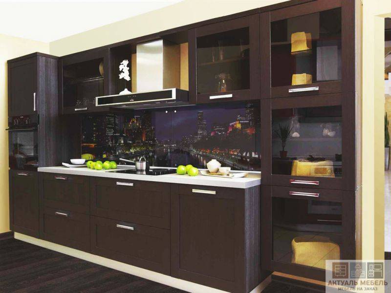 небольшая прямая кухня в Нижневартовске