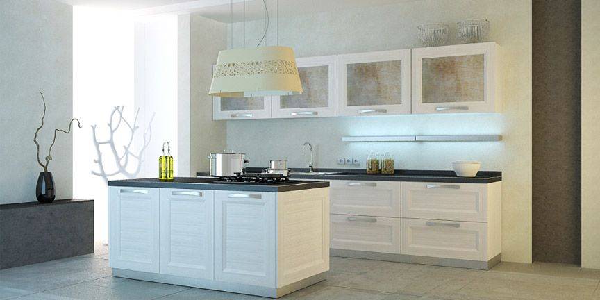 кухня moderno beverly белая в Нижневартовске