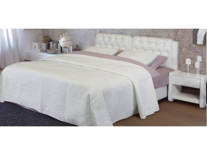 белая двухспальная кровать аврора в Нижневартовске