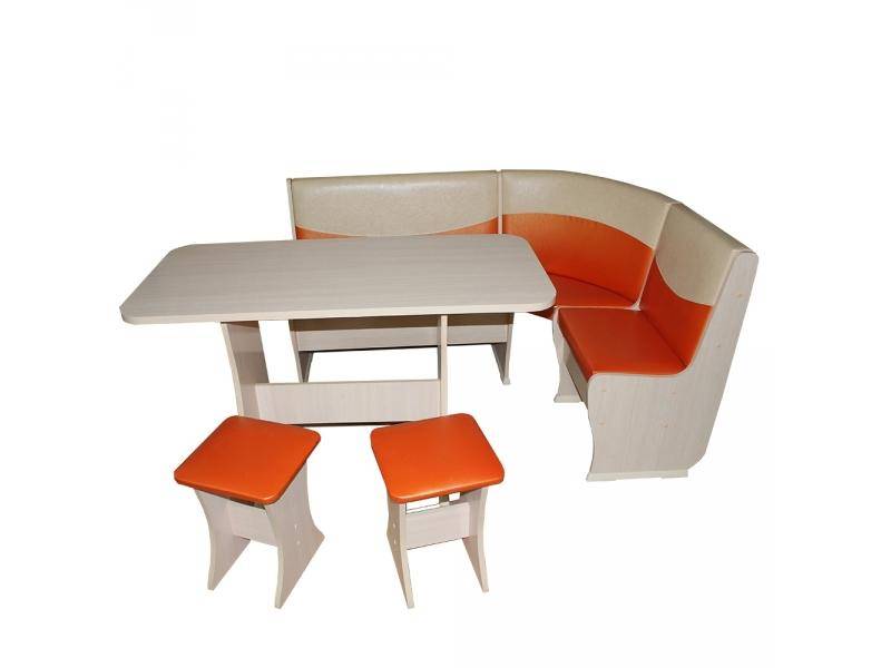 оранжевый кухонный уголок в Нижневартовске