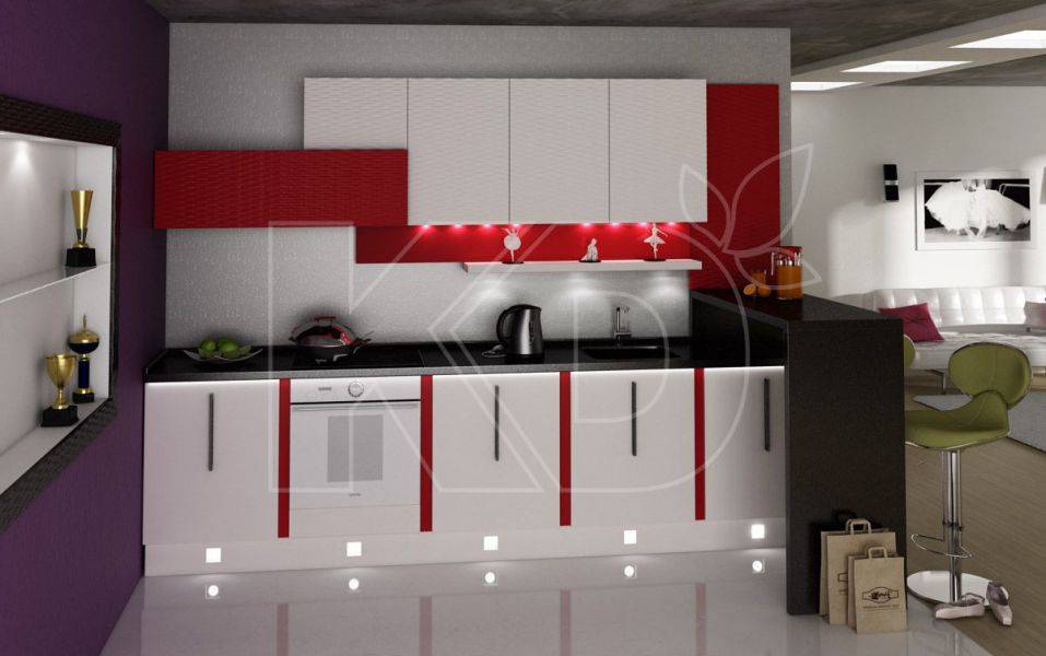 прямая кухня волна в Нижневартовске