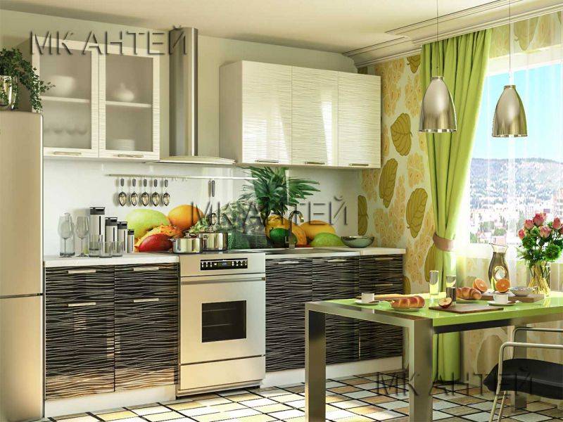 компактный кухонный гарнитур страйп в Нижневартовске
