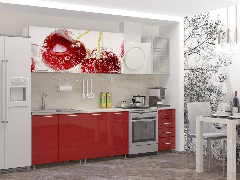 кухня с фотопечатью черешня в Нижневартовске