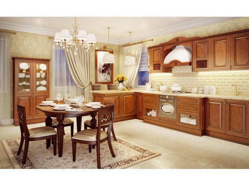 угловая кухня из массива магнолия в Нижневартовске