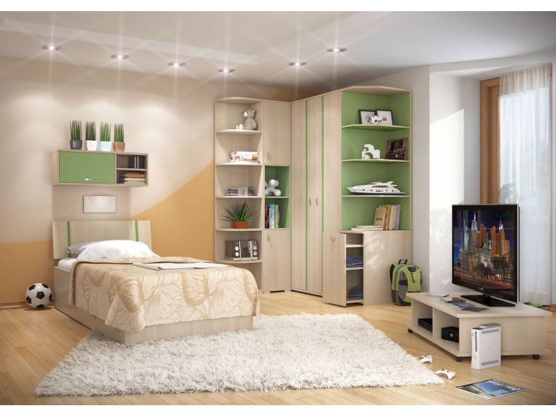 спальный гарнитур вегас зеленый 1 в Нижневартовске