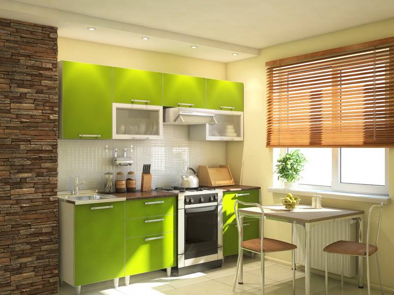 зеленая кухня прямая в Нижневартовске