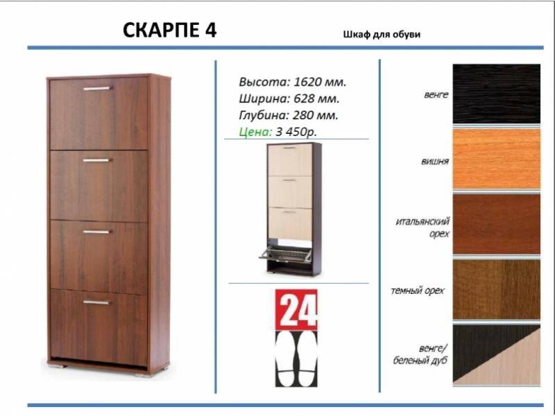 шкаф для обуви скарпе 4 в Нижневартовске