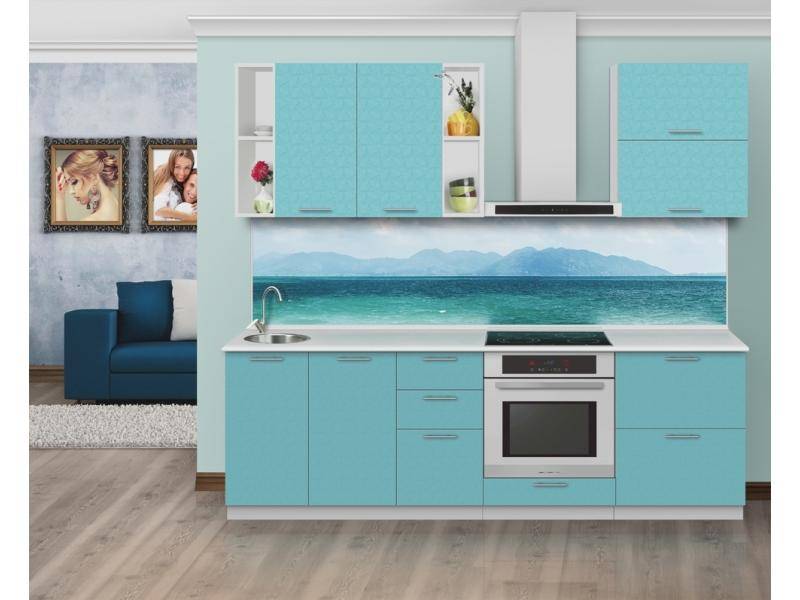 прямая кухня голубая лагуна в Нижневартовске