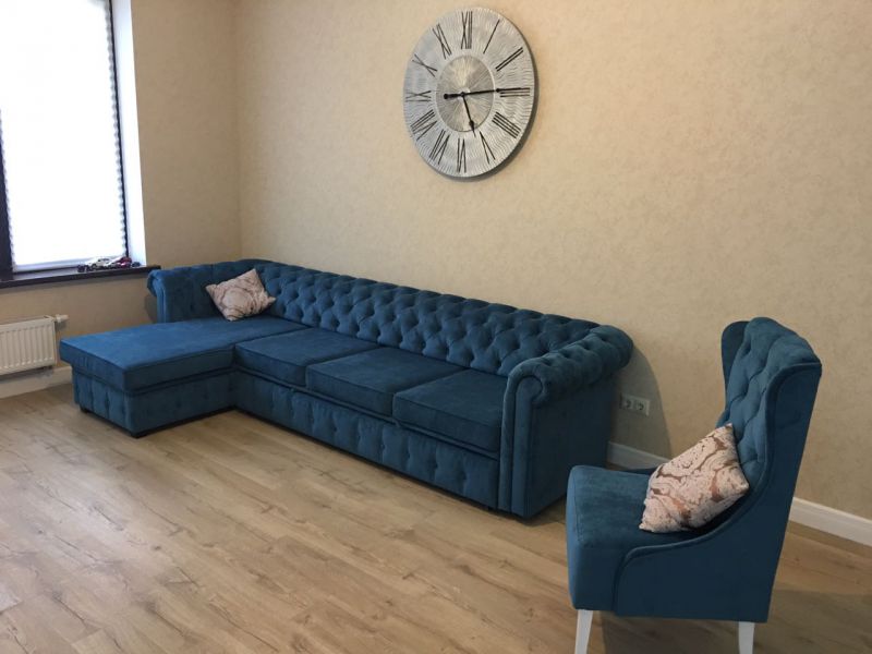 диван честер с оттоманкой в Нижневартовске