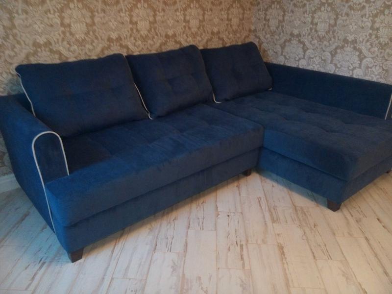угловой синий диван ромео в Нижневартовске