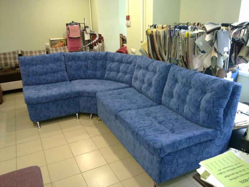 диван синий угловой в Нижневартовске
