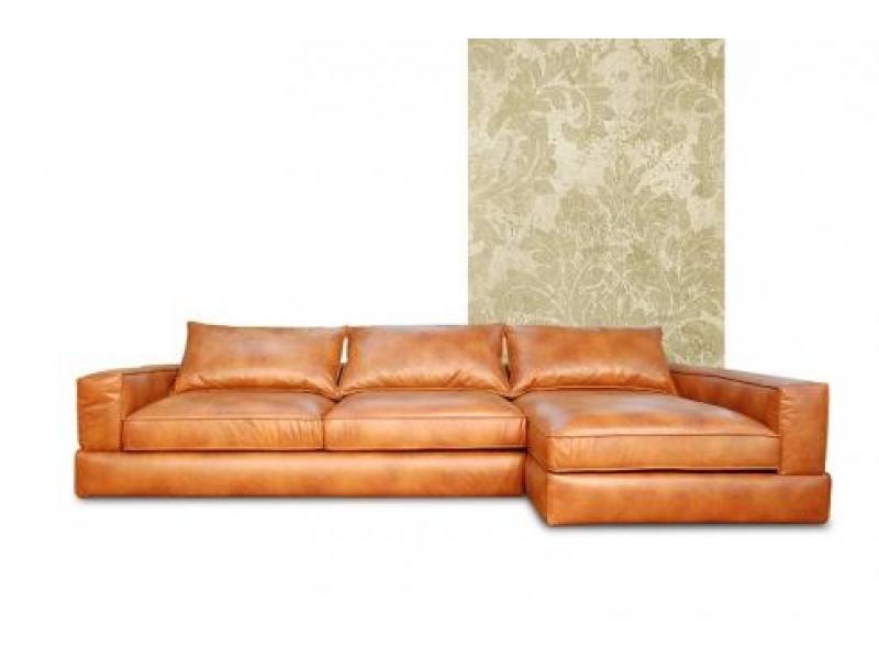 угловой диван ламбер кожа в Нижневартовске