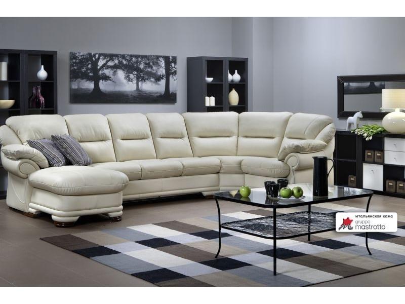 эргономичный кожаный диван абсолют в Нижневартовске