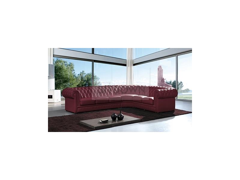 кожаный диван с каретной стяжкой в Нижневартовске