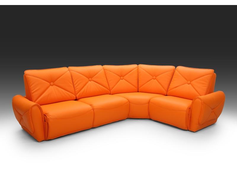 оранжевый угловой диван кредо д*люкс 8-1 в Нижневартовске