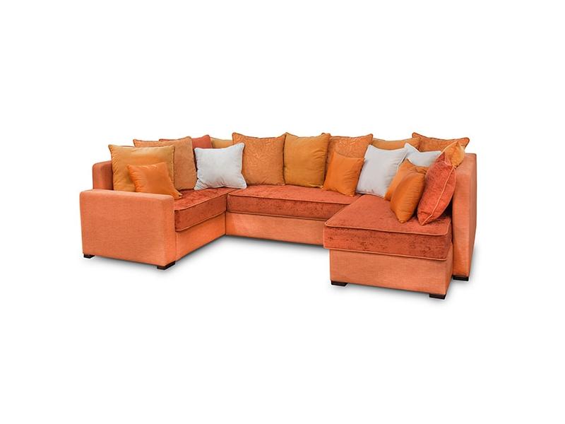 оранжевый п-образный диван к8 в Нижневартовске