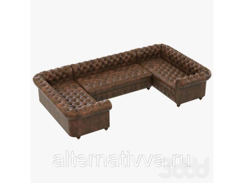 угловой диван честерфилд в Нижневартовске