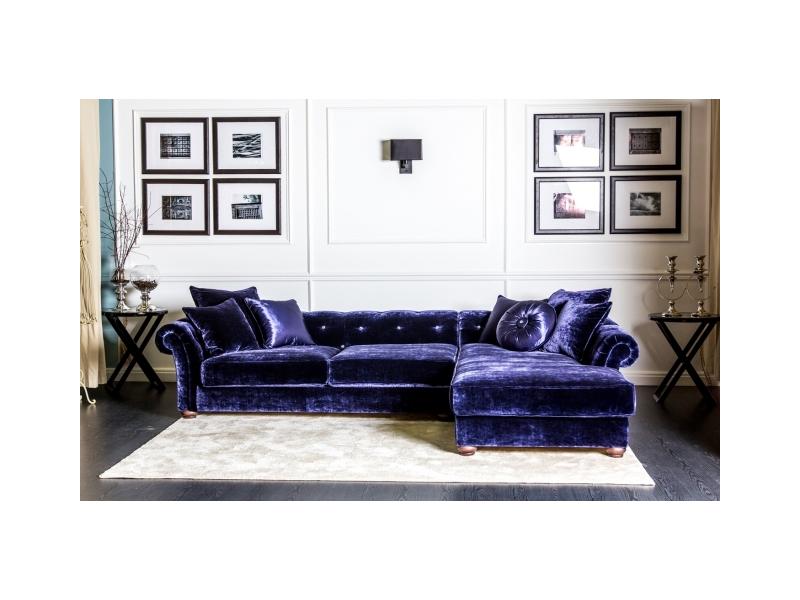 фиолетовый велюр диван спа 1 в Нижневартовске