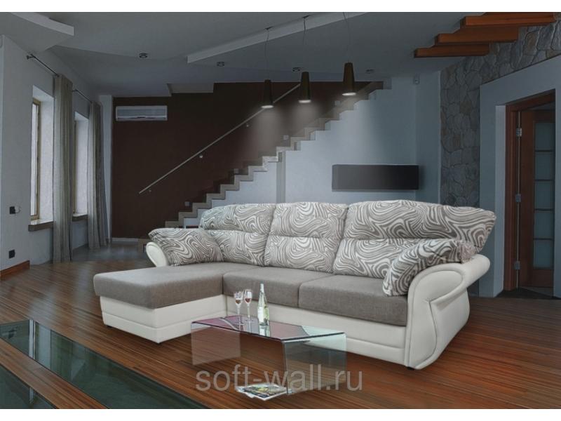 светлый угловой диван комфорт в Нижневартовске