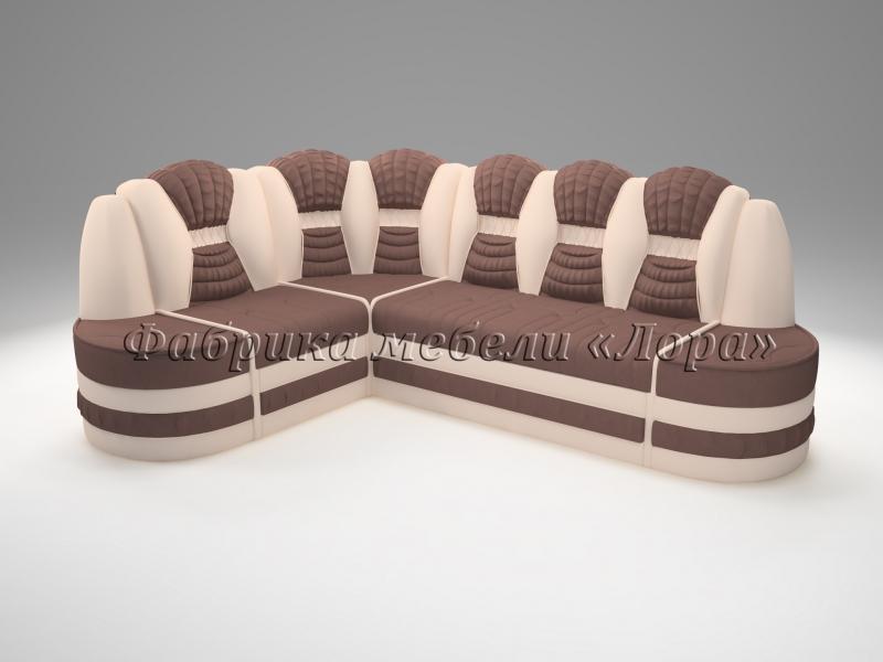 угловой диван сенат с пуфами в Нижневартовске
