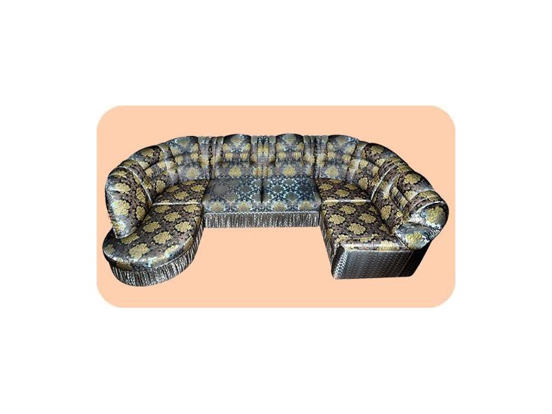 мягкий п-образный диван рафаэль с пуфом в Нижневартовске