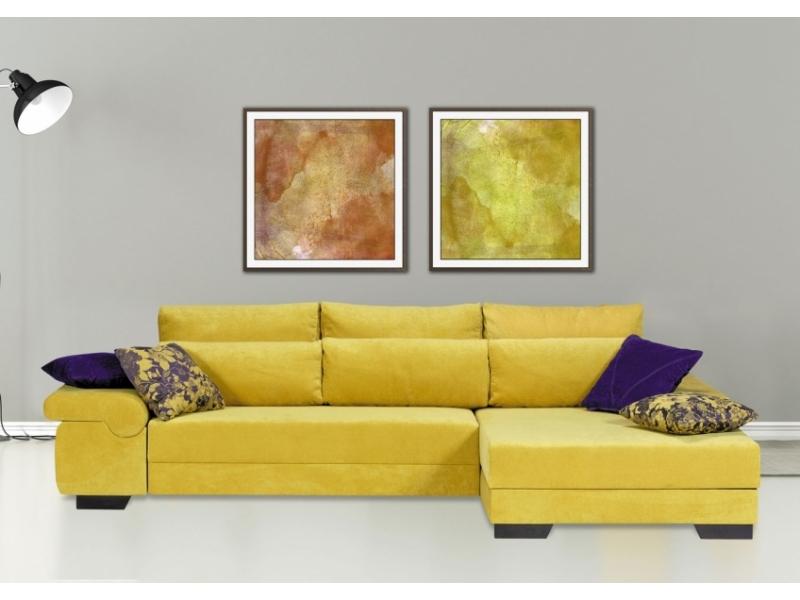 желтый угловой диван монако люкс в Нижневартовске