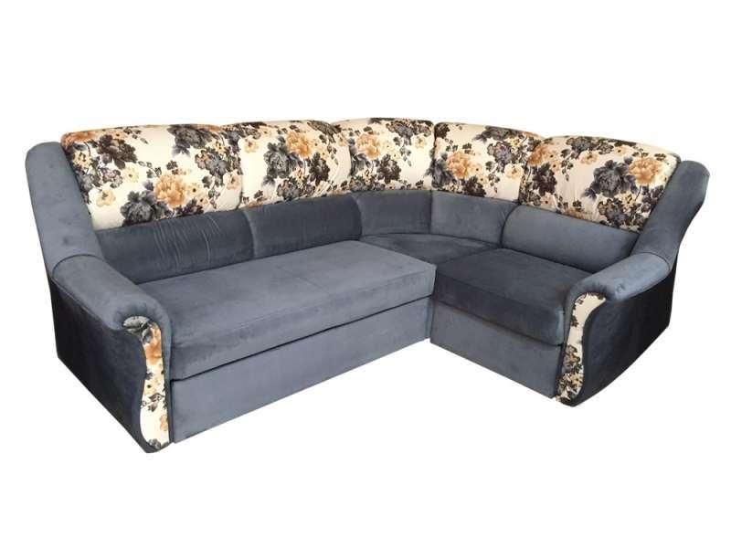 угловой диван европа 2 с цветами в Нижневартовске