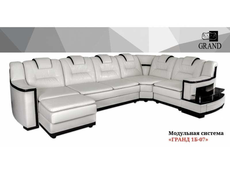 модульный диван с полочками гранд 1б-07 в Нижневартовске