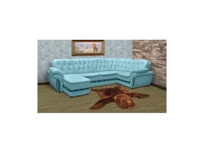 голубой п-образный диван диана 20-2 прима ду в Нижневартовске