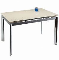 стол стеклянный cubo 120 бежевый в Нижневартовске