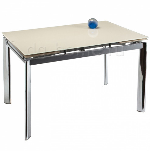 стол стеклянный cubo 120 бежевый в Нижневартовске