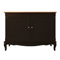 комод leontina black с дверками черный в Нижневартовске