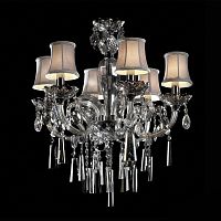 люстра md102743-6a от illuminati прозрачная/бежевая/ хром в Нижневартовске