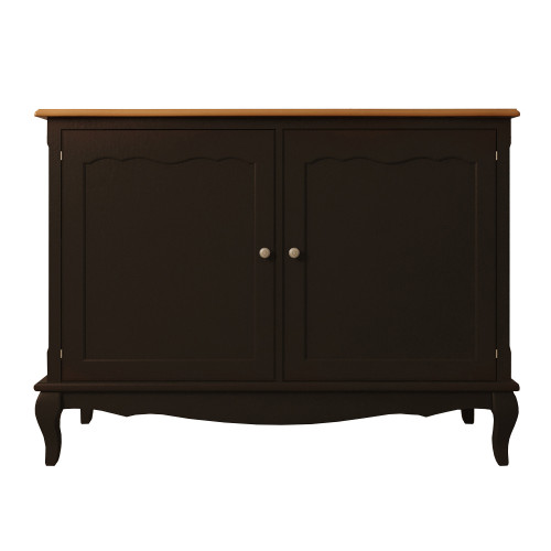 комод leontina black с дверками черный в Нижневартовске