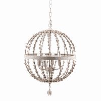 подвесная люстра-шар с эффектом старения parma белая в Нижневартовске