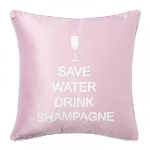 подушка с надписью save water drink shampagne в Нижневартовске