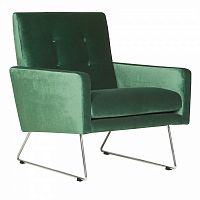 кресло maxс низкими подлокотниками зеленое в Нижневартовске