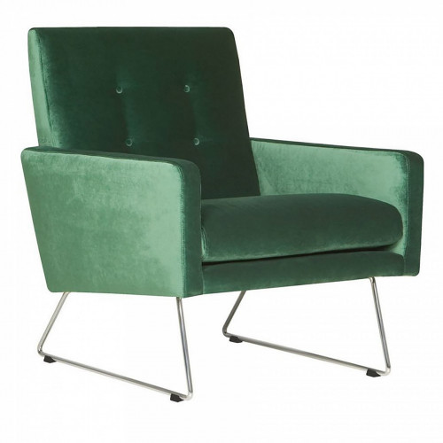 кресло maxс низкими подлокотниками зеленое в Нижневартовске