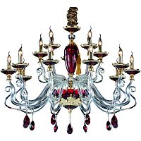 подвесная люстра divinare simona 5125/10 lm-15 красная в Нижневартовске