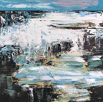 картина маслом водопад в Нижневартовске