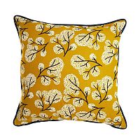 чехол для подушки с принтом сибирский цветок, вышивкой и декоративной окантовкой в Нижневартовске