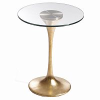 стол кофейный apriori t золото поталь, столешница: стекло в Нижневартовске