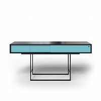 консоль с ящиками на металлических ножках голубая long new в Нижневартовске